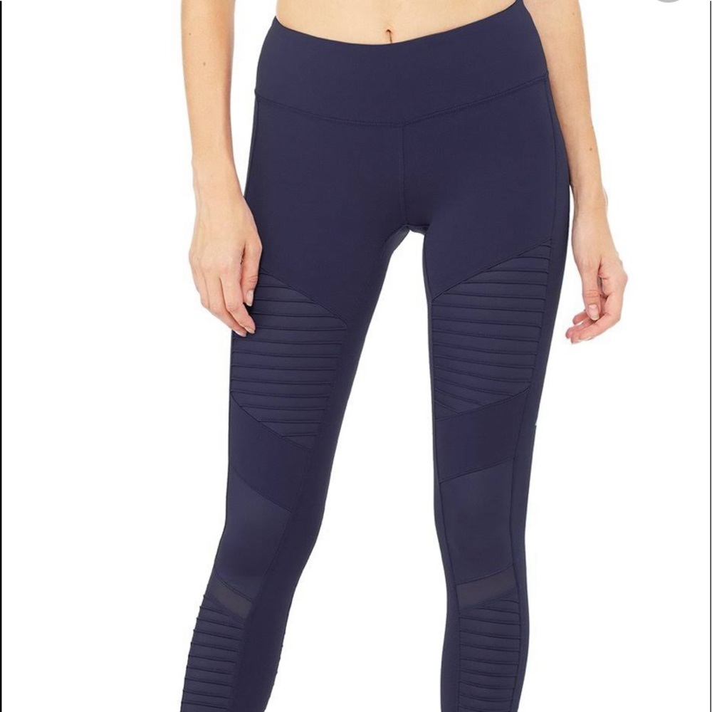 Alo Moto Leggings in Navy Size XS